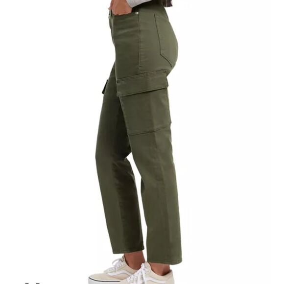 GOOD AMERICAN Green Cargo Pants Size 4 / 27 - Picture 3 of 11